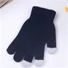 Gros-2015 nouvelle mode hiver hommes unisexes femmes écran tactile extensible doux et chaud hiver chaud laine gants mitaines pour téléphone portable tablette pad