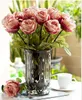 silk flowers wholesale Silk rose flower top grade non-polluting Artificial Flower Simulation Wedding or Home Decorative Flower free shipping