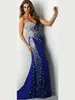 Sparkly Crystal Mermaid Evening Dress Gowns Robe de Soiree Elegant Beads African Formal Prom Party Dress Celebrity Dresses Vestidos de Festa