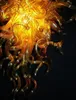 100% soffiato a bocca CE UL vetro borosilicato di Murano Dale Chihuly Art lampade esotiche con pendente in vetro ambrato