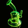 Gekleurde mini -buisglas Bong Water Pijp Bongs Recycler Filter Percolators Rooknagels Jiont 10 mm Hoogte 13 cm