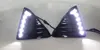 Gloss Style 1 Pair LED DRL led car daytime running light for 2012 Ford Focus 3Ford Focus DRL Fog Lamp9855140