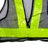 Hohe Sichtbarkeit Warnweste PVC Reflektierende Band Sicherheit Kleidung  Schwarz Mesh Von 48,23 €