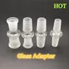 Hookahs 18mm to 14mm Male Glass Reducer Adapter Frosted Borosilicate Hookahs Drop Down Extender Clear