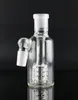 Glas-Aschefänger, 45- und 90-Grad-Duschkopf-Perkolator für Bong, Mini-Shisha-Glasbong-Wasserfänger, 14-mm-18-mm-Glas-Aschefänger