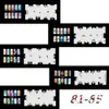 Fácil Reutilizável Multi Padrões Nail Art Stamping DIY Nail Art Template Adesivos Stencil Guia Manicure Ferramenta Páginas 81-100