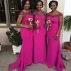Nowa Syrenka Suknie Druhna 2019 Czapki Rękawy Koronkowe Aplikacje Maid of Honor Suknie Custom Made South African Wedding Guest Dress