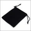 حقيبة سوداء سوداء مخملية 20x30cm8 × 12 بوصة المجوهرات مجموعة الهدايا تخزين حقيبة التخزين SACK318L