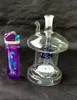 Livraison gratuite en gros ----- 2016 nouveau bong en verre / verre en forme de champignon Hookah, livraison aléatoire de couleur, donnant un ensemble complet d'accessoires, spot