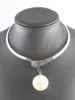 Ny design chunky gun black \ gold \ silver uttalande kedja stor pärla bib krage halsband