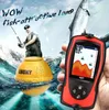 Envio Grátis! Lucky FF1108-1CWLA Recarregável Sensor Remoto Sem Fio Sensor 45m Água Profundidade Alta Definição LCD Fish Finder