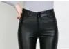 Women han edition counters authentic new winter leisure fashion tall waist warm tight leather pants show thin big yards a pencil. S - 3xl