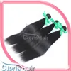 Populär 2 buntar Raw Virgin Indian Silky Straight Hair Weave Bundes Obehandlade Human Hair Extensions Deals Naturliga Hårväft kan färgas