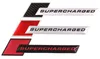 Aluminium klistermärken Supercharged Decal Emblem Badge Sticker för Volkswagen Audi A3 A4 A5 A6 Q3 Q5 Q7 S4 S6 TT TTS R8 RS7 S4 Bilstyling