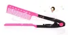 2015New keratin Treatment Hair Straightening V Comb Easy Styling Tool Hair Styling Comb Hair Accessories 100pcs/lot