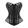 Sexy Mesh Steel Beened Taille Training Corset Steampunk Bustier Shapewear Body Sculpting Clothing Body Shaper