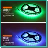 5050 3528 SMD LED Strip Light Pojedynczy Kolor Czysty Ciepły Ciepły Biały Czerwony Niebieski 300 LED 5M na Pices do szafki i wyświetlacza Światła Darmowa