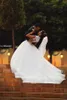 빈티지 사우디 아라비아 레이스 웨딩 드레스 섹시한 높은 칼라 아가의 중동 웨딩 드레스 스윕 기차 얇은 명주 그물 아랍 두바이 신부 드레스