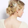 Wholesale-2pcs Gold Hollow Butterfly Bridal Hair Pins Clip Headpiece Barrettes For Women Girls