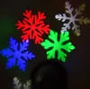 Effetti LED Luci natalizie Lampade per proiettori laser Luce da palcoscenico Cuore Fiocco di neve Luce da paesaggio per feste con 2 lenti sostituibili