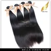 Human Hair Extension Braziliaanse Maagd Silky Straight Hair Inslag 10-34 Inch Grade 9A 3 stks Kavel natuurlijke kleur Gratis verzending