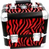 Cosmetische case make-up train case containers voor cosmetische organizer 1 stks / partij tassen vrouwen draagtas make-up organisator multifunctionele rode zebra