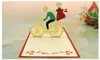 3D Love Greeting Card Wedding Handmade Creative Pop UP Valentine's Day Gift Thank You Cards Festive Party Supplies