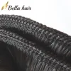 9a peruansk jungfrulig m￤nsklig h￥r 3 buntar silkeslen raka v￤ver h￥r wefts f￶rl￤ngningar starka dubbla inslag naturliga svart bellahair