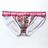 Fashion Flowery Sexy Pouch Bikini Mäns Briefs Underbyxor Comfy Bomull Män Underkläder Färgrik Utskrift Mjukt Underkant Smooth Korta Male Undershorts