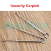 0.4 x 7.6cm 스테인레스 스틸 나선형 안전 Earpick Curette 100pcs / lot