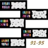 Facile riutilizzabile Multi modelli Nail Art Stamping Fai da te Nail Art Template Adesivi Stencil Guida Strumento per manicure Pagine 81-100