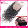 Wet and Wavy Malaysian Human Hair Weave Bundles With Free Parting 4x4 Silk Base Closure 4Pcs Lot Water Wave Human Hair Wefts Extensions