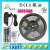 ماء rgb 3528 rgb cw ww الأخضر 5 متر 300 led الإضاءة أدى ضوء قطاع ماء 44 مفاتيح ir تحكم عن + 12 فولت 2a امدادات الطاقة