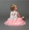 Neue Kleinkindkleidung Baby Mädchen Kleidung Blumenmädchen Kleid Kinder Prinzessin Partykleid Mode Mädchen Tutu Pailletten Spitze Festzug Brautkleider