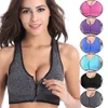 Wholesale- Women Sport Bra Running Front Zipper Moverment Yoga Padded Fitness Tops Tank Cycling Workout 3 Sizes1