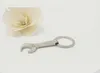 DHL gratis verzending nieuwe creatieve tool flesopener sleutelhanger, roestvrijstalen moersleutel sleutelhanger openers