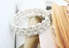 Shining 3 Row 4 Row Rhinestone Pearls Bracelet multi-layer stretch Pearls Bracelet Bridal Rhinestone Bracelet Cheap Wedding Party Jewelry