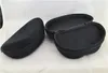 Zíper Clam Caso Duro Óculos De Sol Pretos Caso Óculos Bolsa Saco Óculos de Sol Óculos de Sol Caixa Protable Eyewear Casos 50 Pçs / lote Frete Grátis