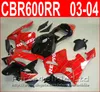 Repsol rouge noir Carrosserie pour kit de carénage Honda CBR600RR 2003 2006 Carénages CBR 600 RR CBR 600RR 03 04 AGTC