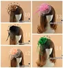 17 couleurs mignonne fille fascinateur chapeaux de mariée plumes fleurs casque de mariage accessoires de cheveux cocktail fête chapeaux usine vendre