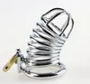 Cage de chasteté en acier inoxydable Dispositif de chasteté masculine Cock Cage Ceinture Bondage Sm Sex Toys pour hommes Dispositif de pénis