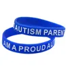 1PC I Am A Proud Autism Parent Silicone Wristband Wear This Jewelry To Support The One You Love