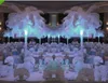 ديكور المنزل مثالي الريش النعامة البيضاء العمود المحدودة لزينة طاولة حفل زفاف (العديد من الأحجام بالنسبة لك للاختيار)