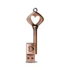 Heart-Shaped Key Metal USB Flash Drive Real Capacity 4GB 8GB 16GB 32GB 64GB Gift Creative USB 2.0 Memory Stick Pendrive Copper-Colored