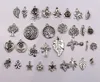 160pcs Antique silver mixed flowers trees leaves charm pendants For Jewelry Making Earrings Necklace DIY Accessories2124841