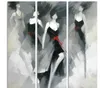 Hand Painted Quality Abstract Figure Oil Painting on Canvas 3 Panels for Wall Decoration in Living Room or Bedroom Large Size3549998