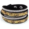 Hot Sale Double Wrap Bracelet With Crystal and Glass Seed Beads Korean FlanneletteAdjustable wrapped bracelets 3 colors