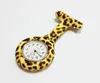 High quality Silicon Nurse Pocket Watch Candy Colors Zebra Leopard Prints Soft band brooch Nurse Watch 11 patterns Hot Sale