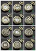 fashion Mixed order 12 style 12pcs Ladies Hollow Pocket Watch Charm Pendant Necklace Unisex Necklace Pocket Watch