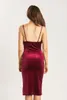 Sexy Burgundy Cocktail Dresses Velvet Summer Spaghetti Knee Length Party Dresses Black Cheap